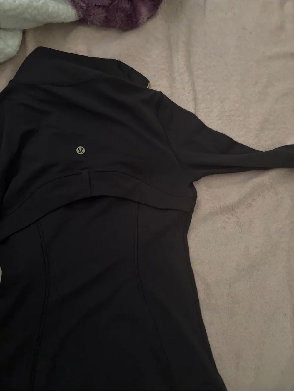 lululemon athletica Black Jacket with Gold Zippers
